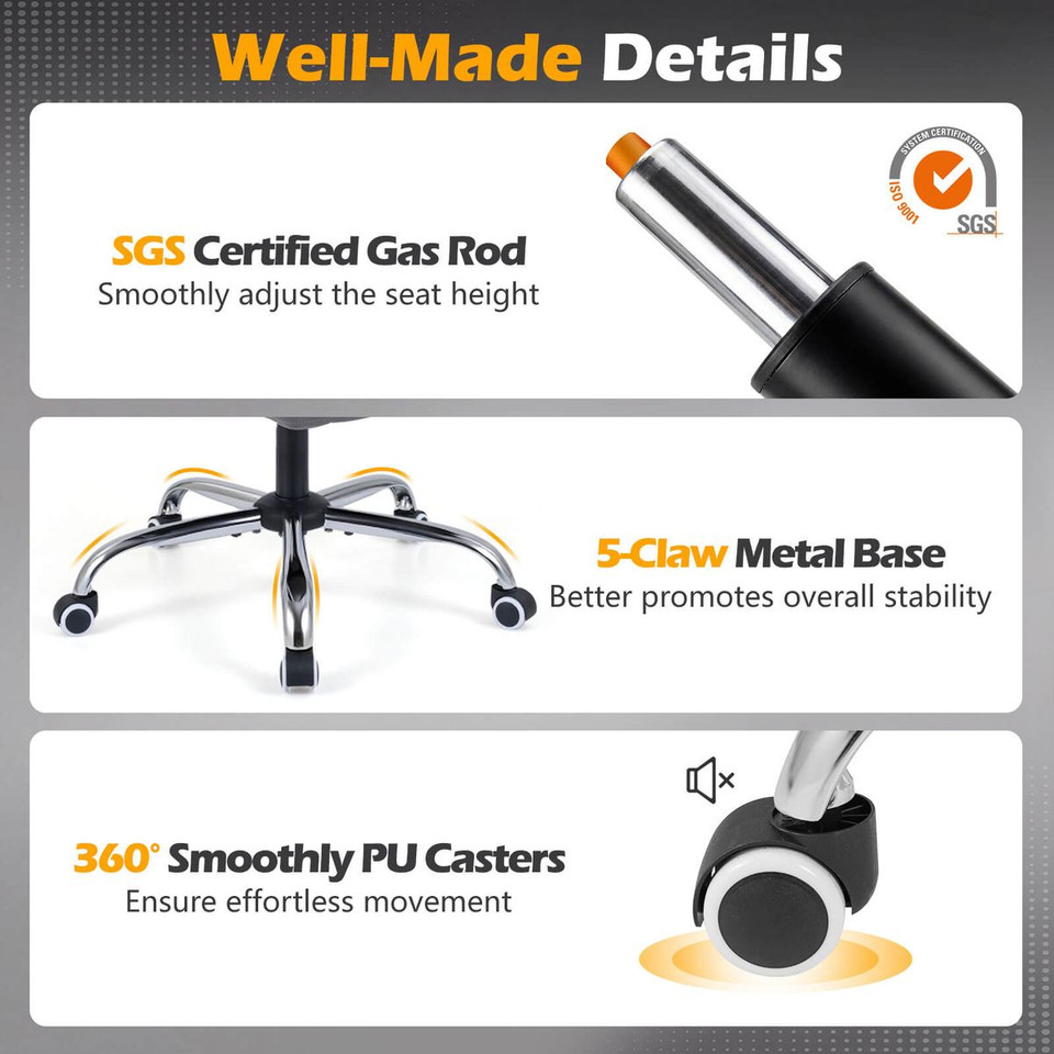 Gaming Chair with Headrest, Lumbar Support and Linkage Armrests product image
