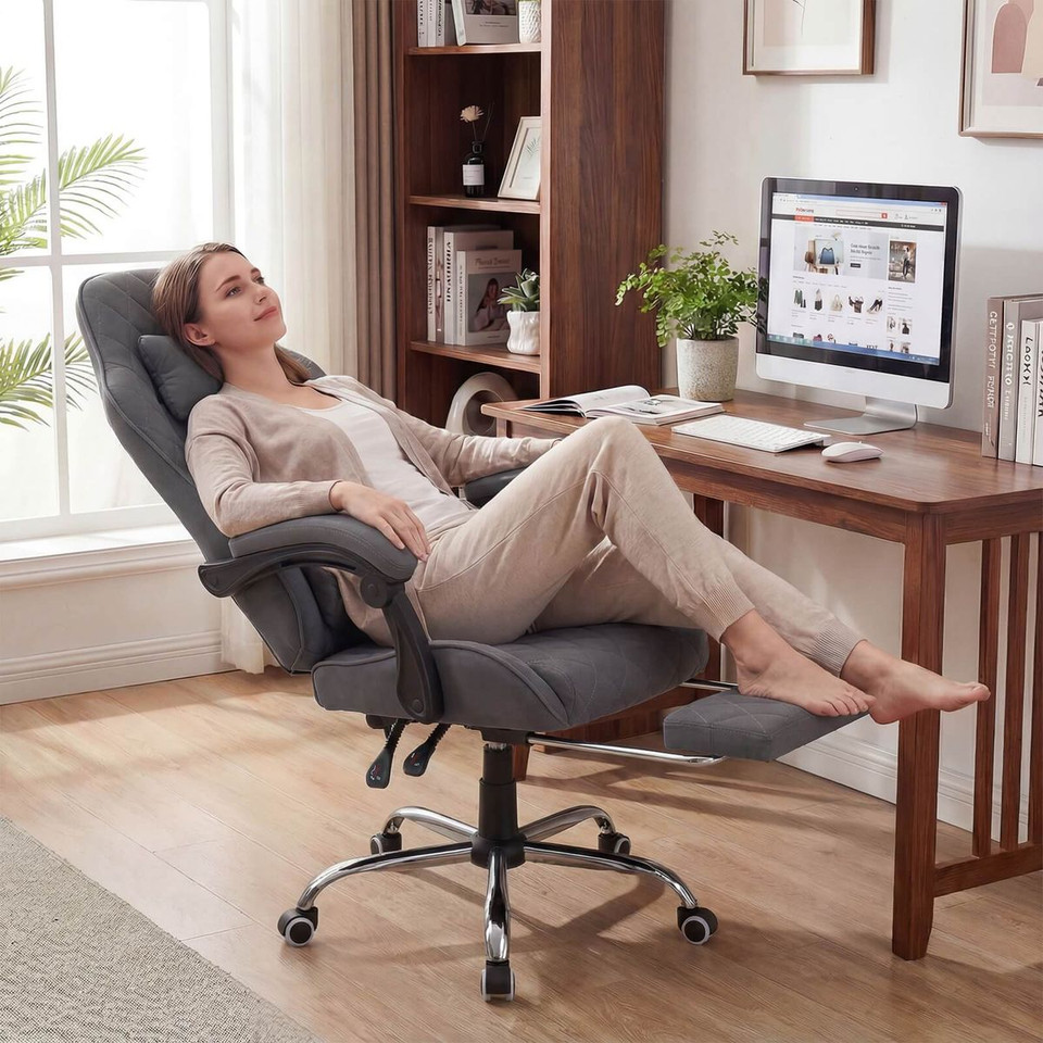 Gaming Chair with Headrest, Lumbar Support and Linkage Armrests product image