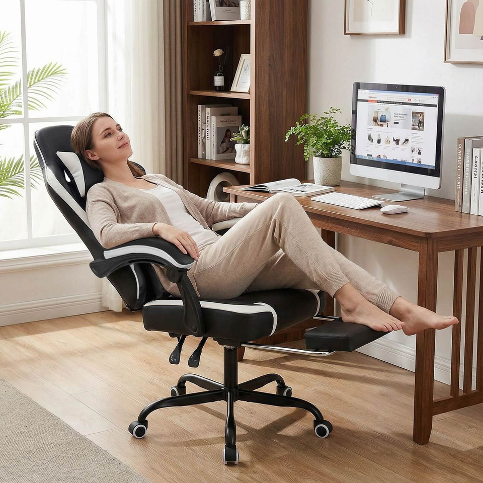 Rolling Gaming Chair with Heavy-Duty 5-Claw Metal Base  product image