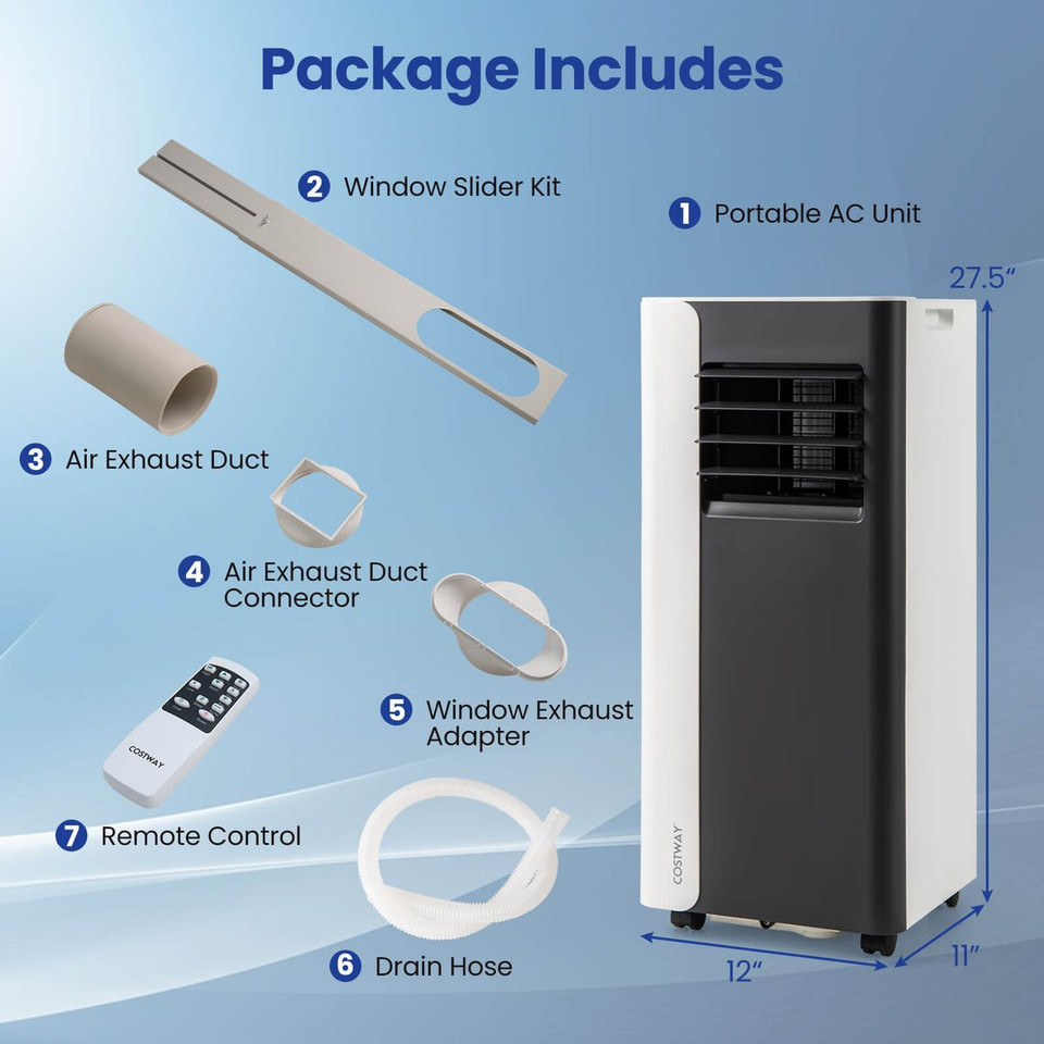3 in 1 Portable Air Conditioner with 4 Modes and Adjustable Blades product image