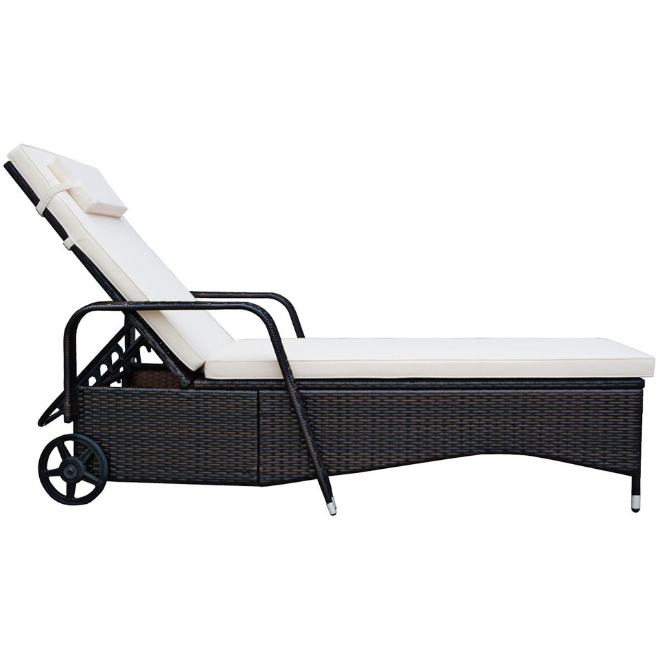 Outdoor Chaise Lounge with Adjustable Backrest product image