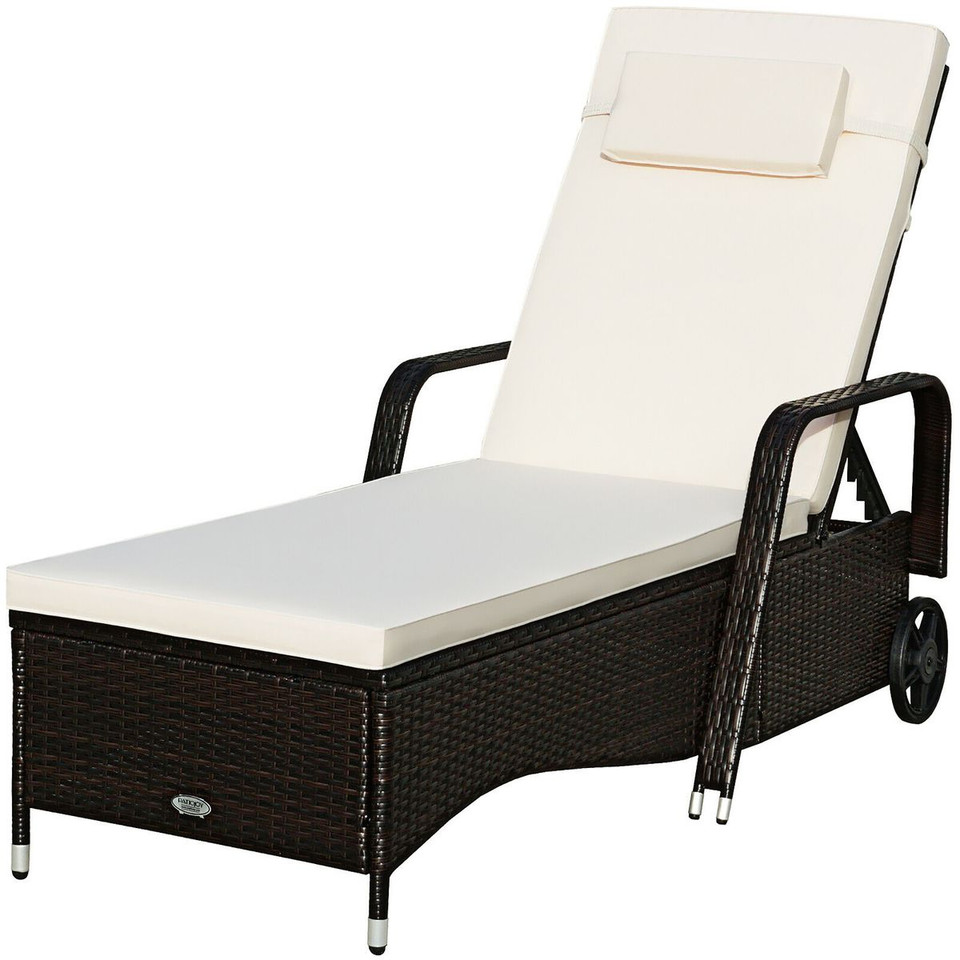Outdoor Chaise Lounge with Adjustable Backrest product image