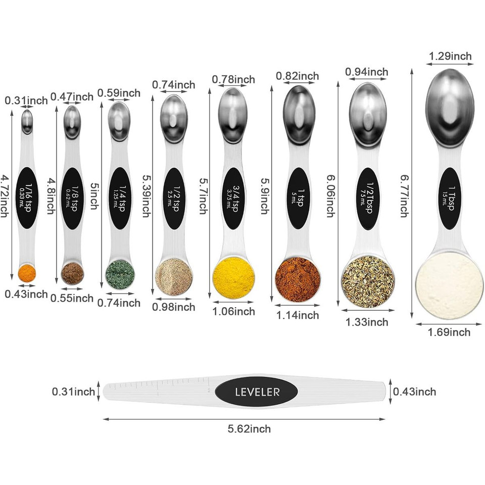Magnetic Measuring Spoons (9 Piece Set) product image