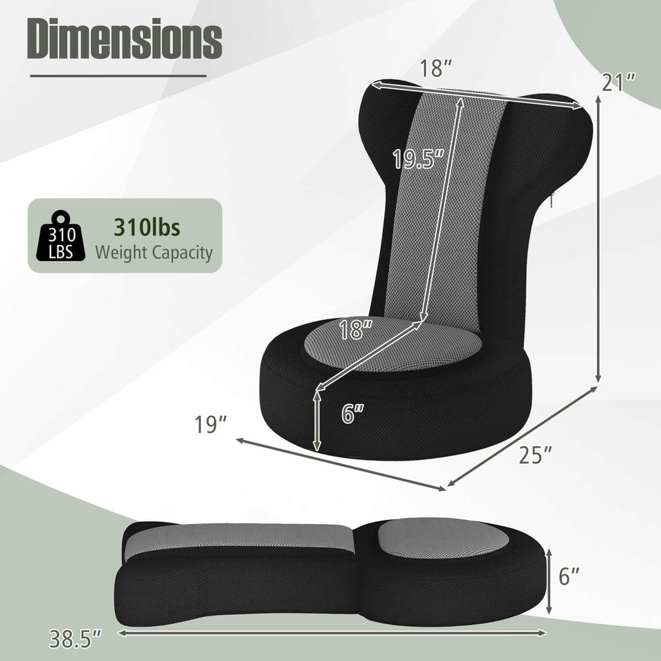 Lazy Sofa Chair with Adjustable Headrest and Backrest product image