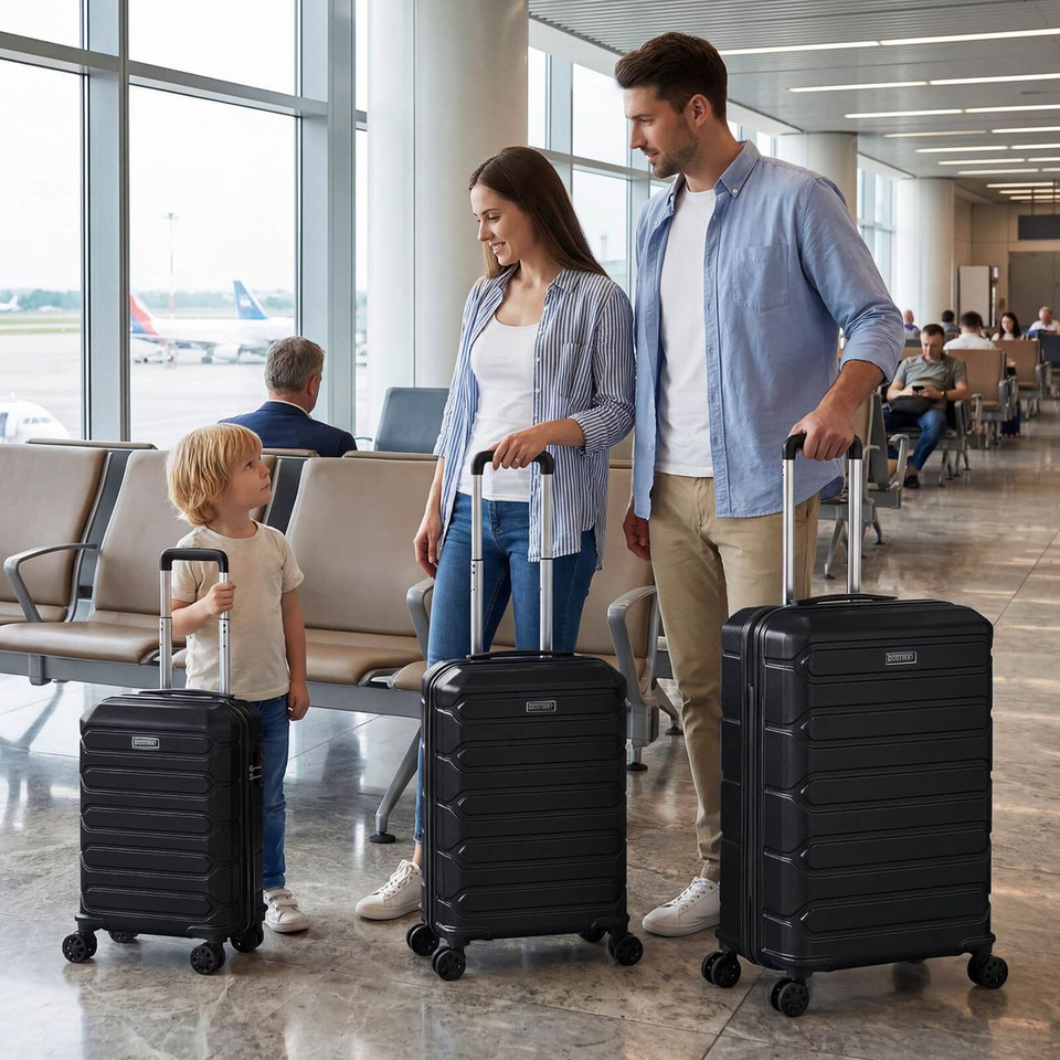 3-Piece Hardside Luggage Set with 8-Spinner Wheels and 3-Digit Lock product image