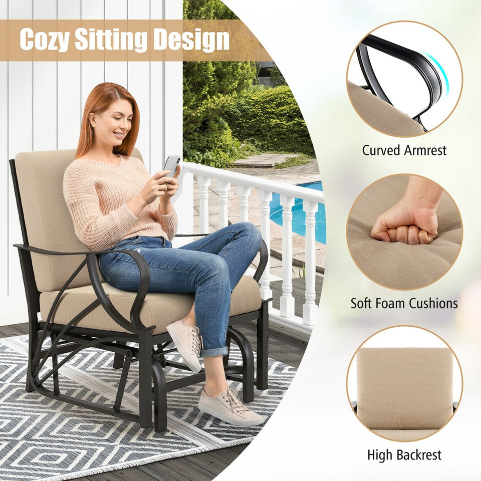 Smooth Gliding Patio Rocking Chair (1- or 2-Pack) product image