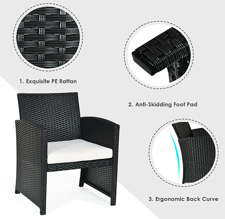 Rattan Outdoor 4-Piece Patio Furniture Set product image