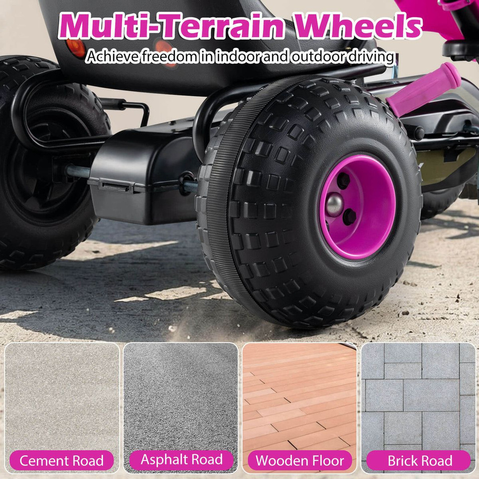 4-Wheel Pedal Go Kart with Safety Hand Brake  product image