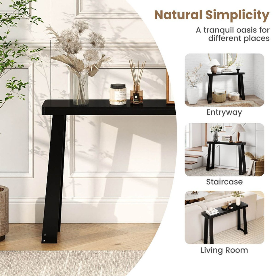 43" Console Table with Rubberwood Construction  product image