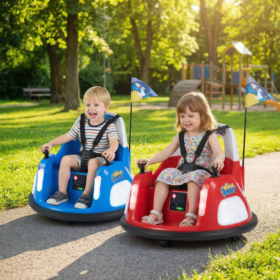 12V Kids Bumper Car with 5 Light Modes and Remote Control product image