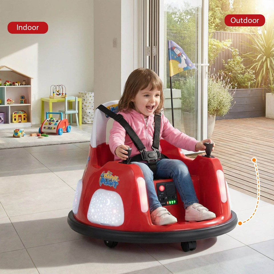 12V Kids Bumper Car with 5 Light Modes and Remote Control product image