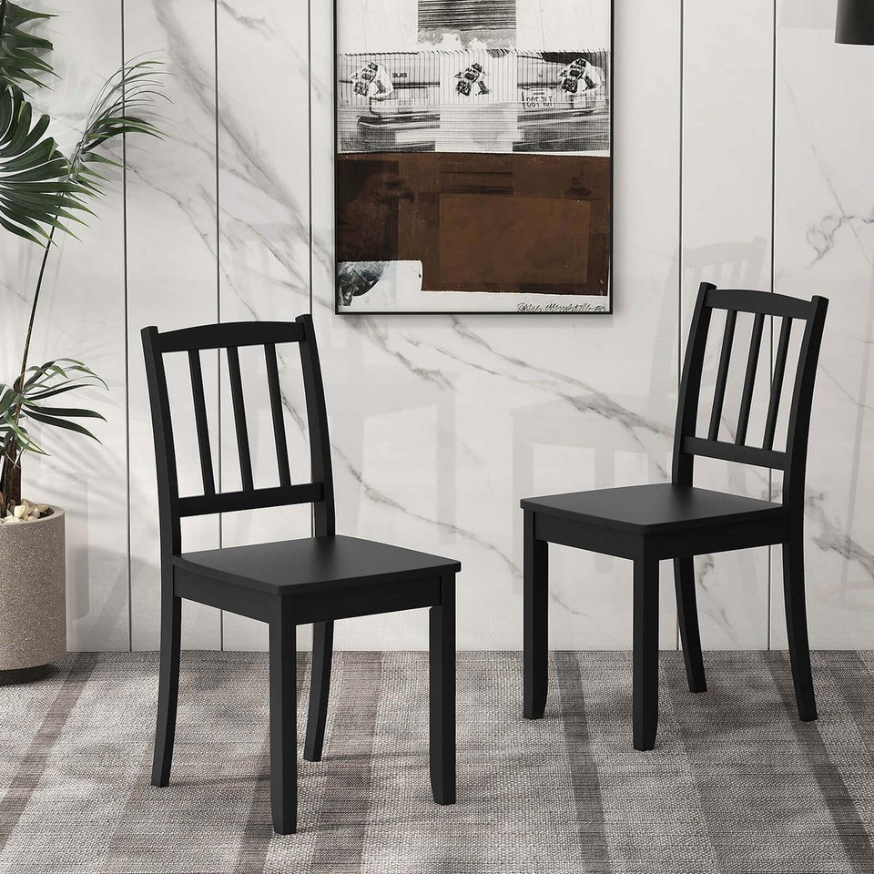 Wood Dining Chair with Rubber Wood Legs (Set of 2) product image