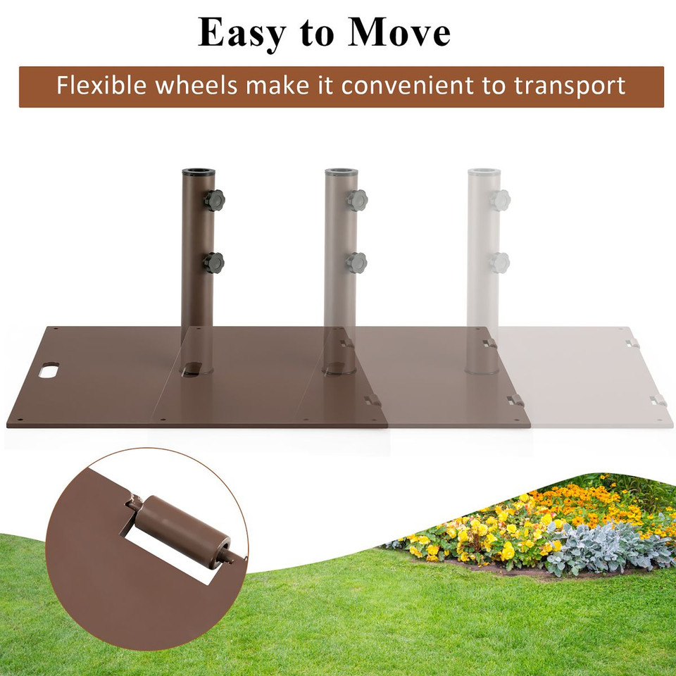 24" Patio Umbrella Base Stand with 2 Adjustable Tightening Knobs product image