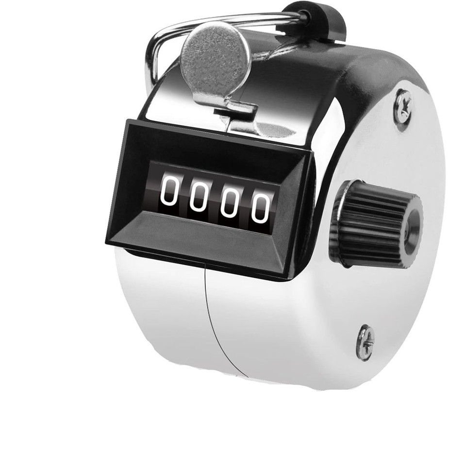 Metal 4-Digit Hand Tally Counter Clicker product image
