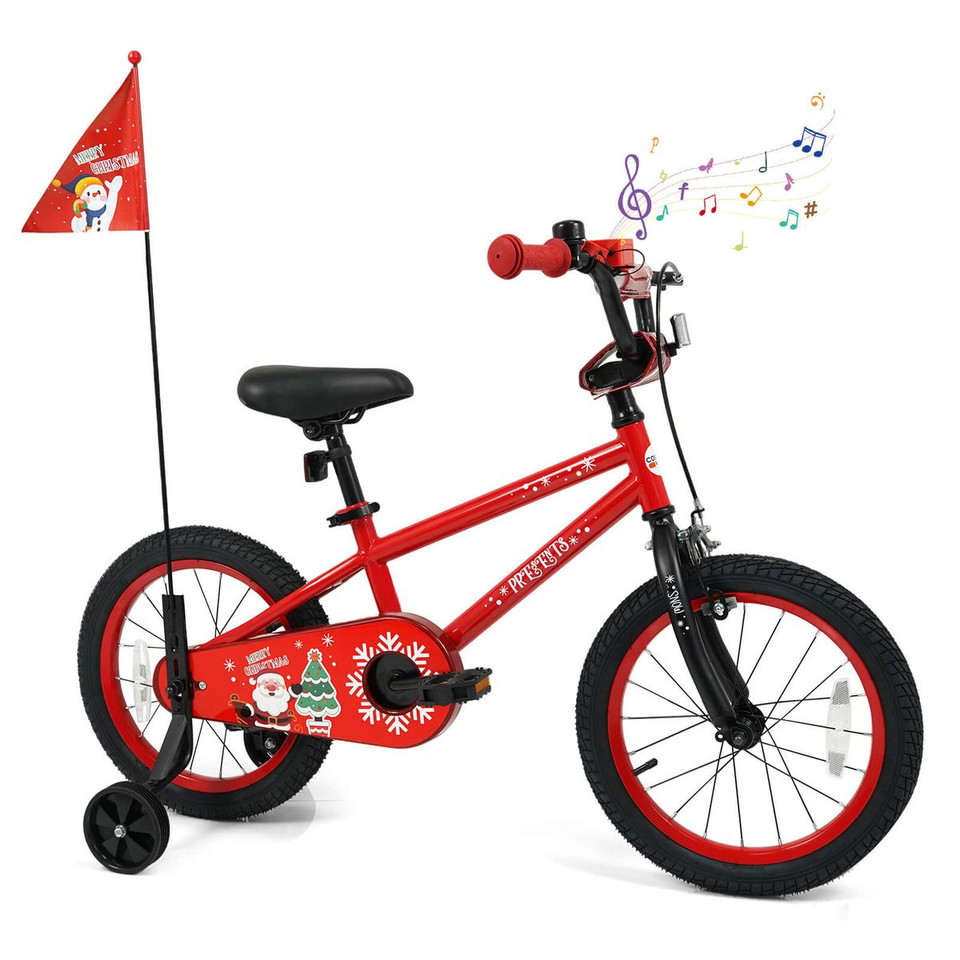Kids Bicycle with Training Wheels and Adjustable Seat product image