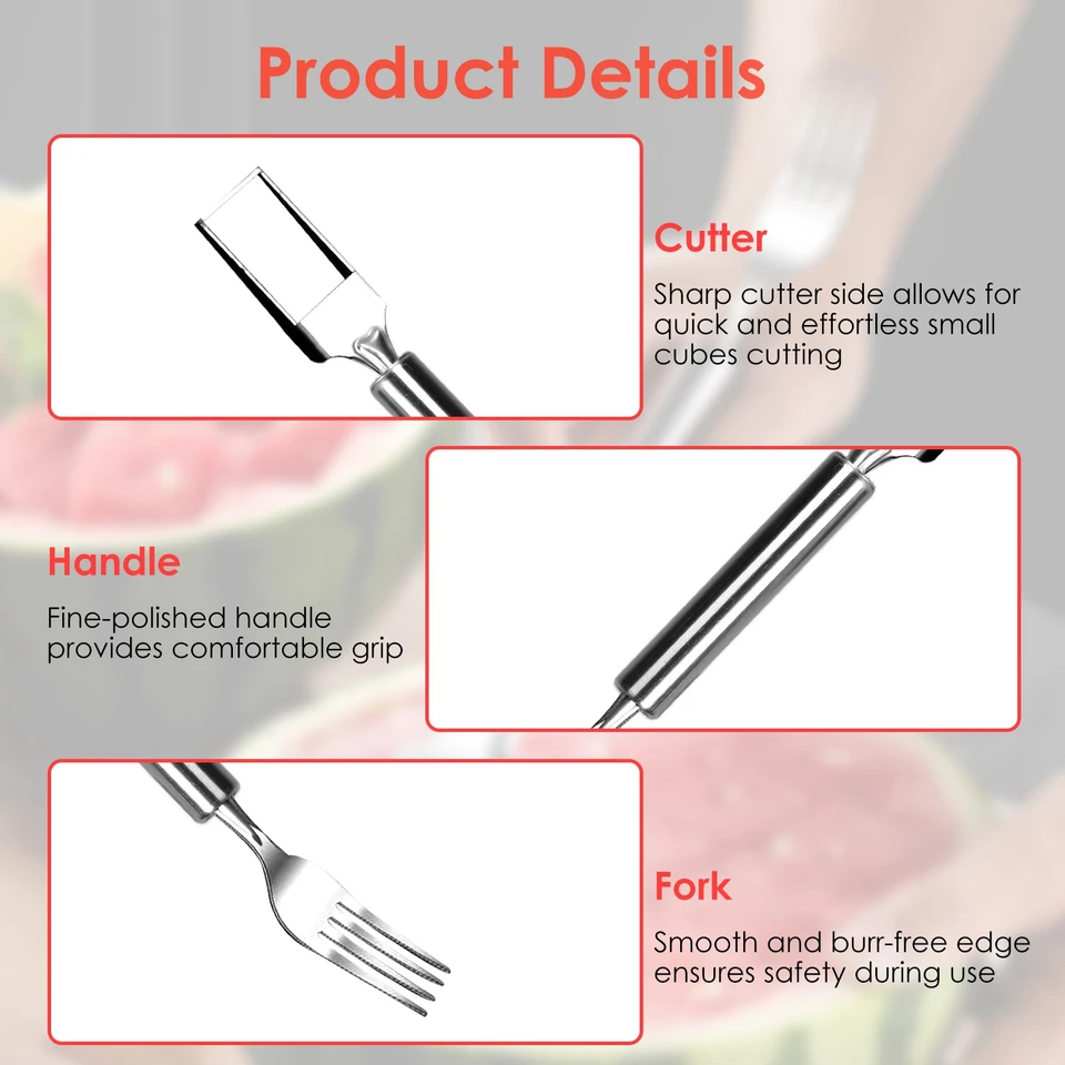 2-in-1 Watermelon Cutter Fork (5-Pack) product image