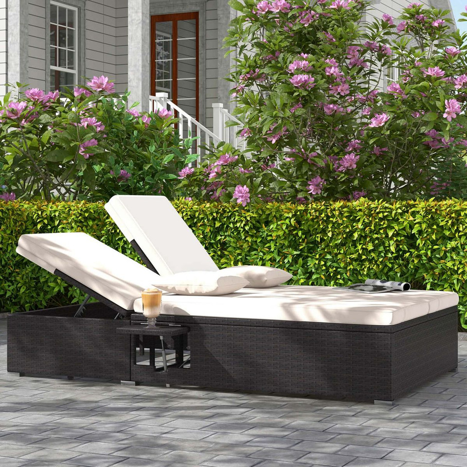 Outdoor Patio Daybed with 6-Level Adjustable Backrest product image