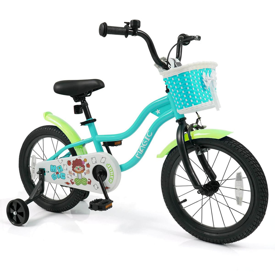 Children's Bike with Training Wheels and Adjustable Saddle product image