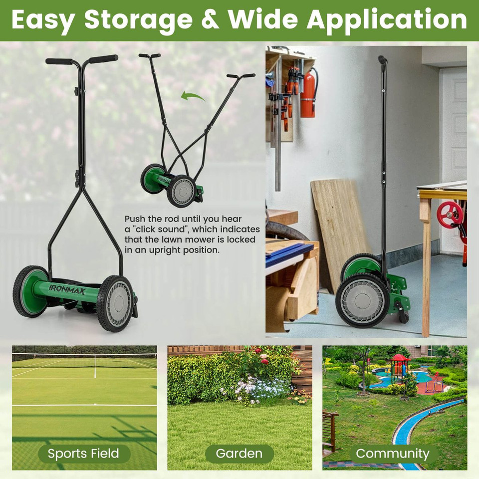 Ironmax 14" Manual Reel Mower  product image