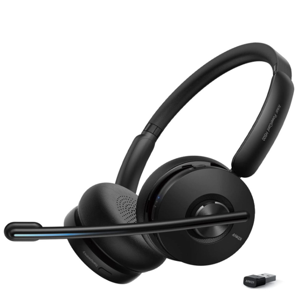 Anker PowerConf H500 - Bluetooth Dual-Ear Headset with Microphone product image