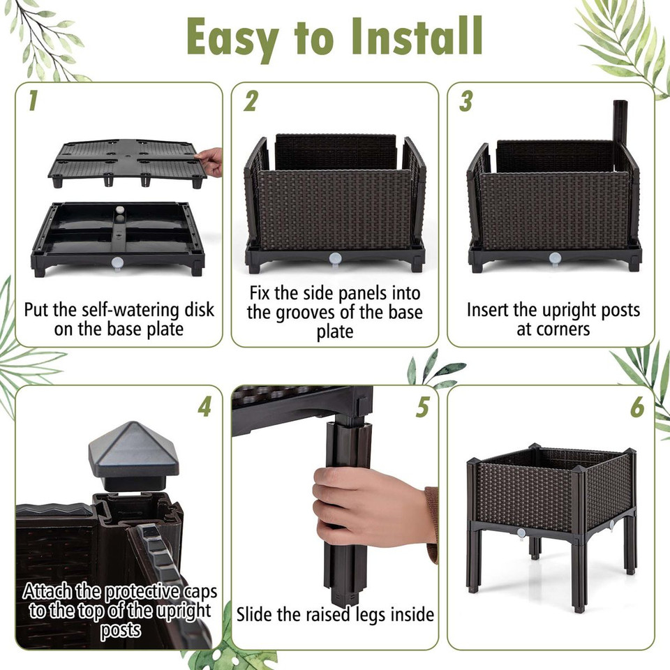 Elevated Plastic Garden Bed (2- or 4-Pack) product image