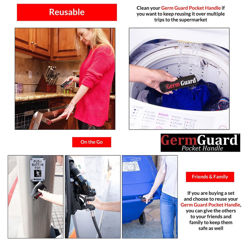 Germ Guard Contactless Shopping Cart Handles (4-Pack) product image