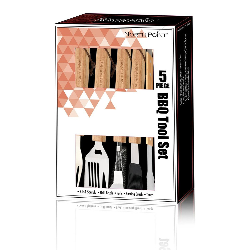 North Point 5 Piece BBQ Tool Set product image