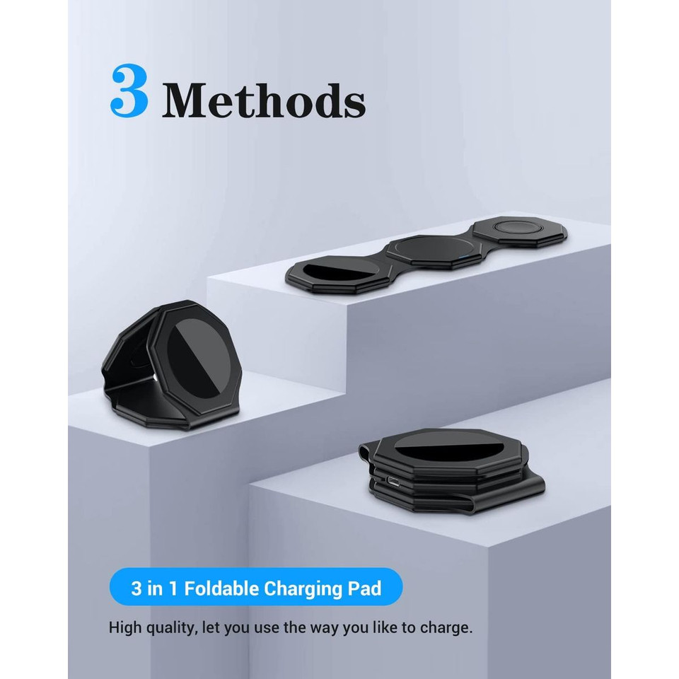 Impuvers 3 in 1 Magnetic Foldable Wireless Charging Station product image