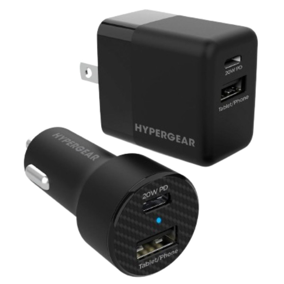 Wall- or Car-Charger Bundle (20W USB-C PD + 12W) product image