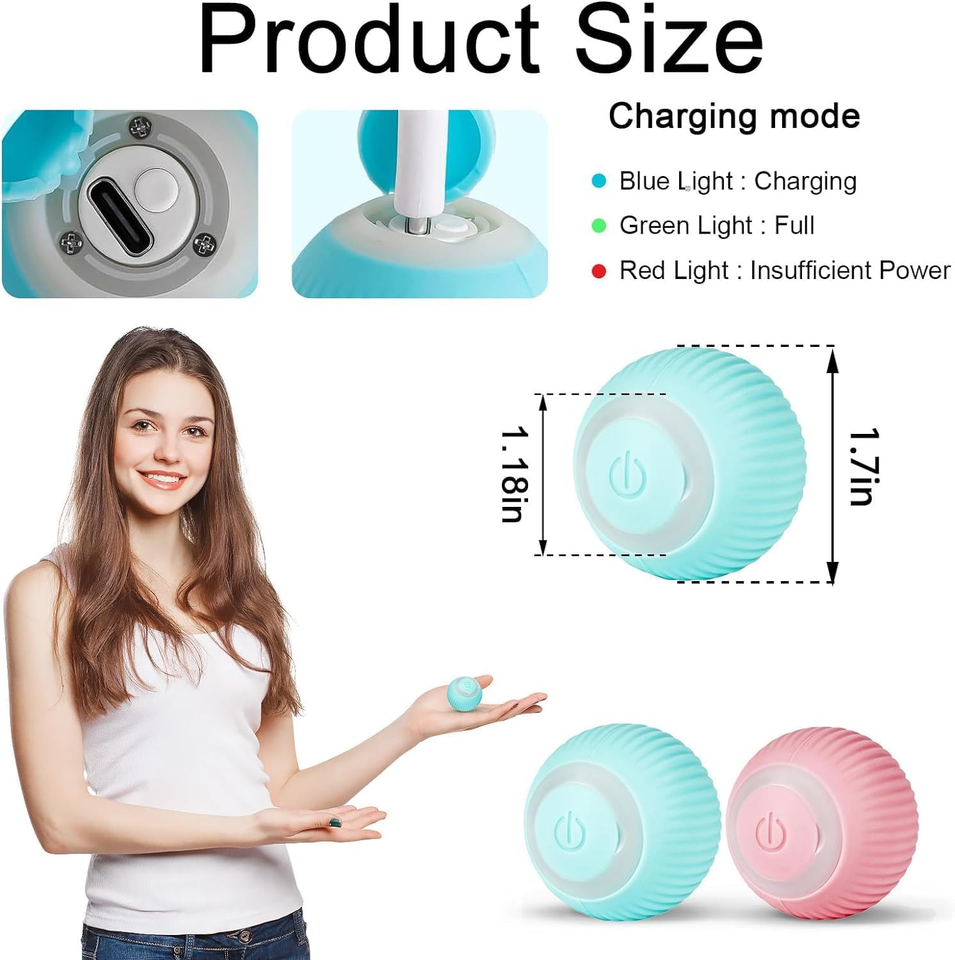 Rechargeable Rolling Ball for Indoor Cats product image