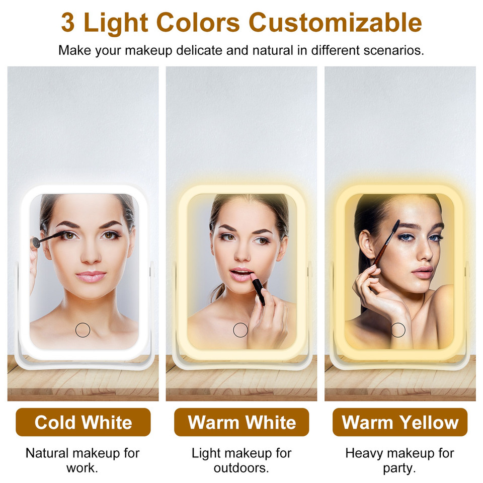 10X Magnifying Lighted Makeup Mirror product image