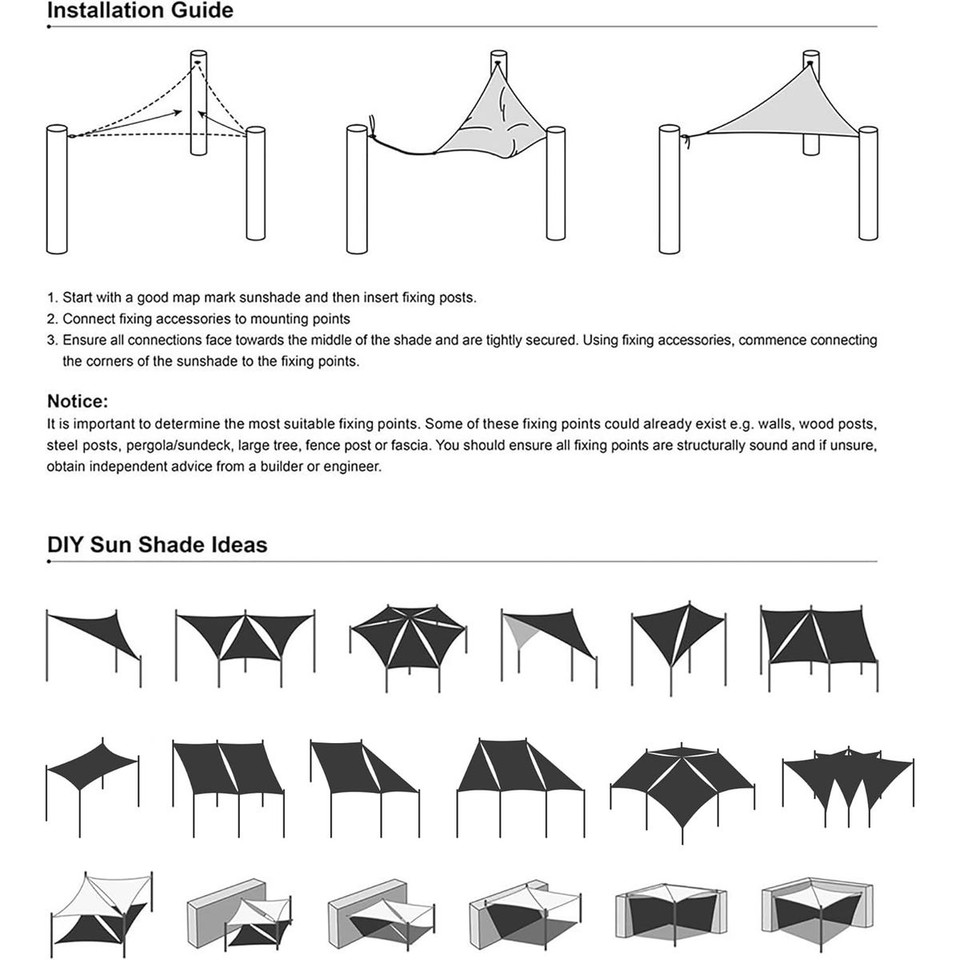 Yescom 25-foot Triangle Sun Shade product image