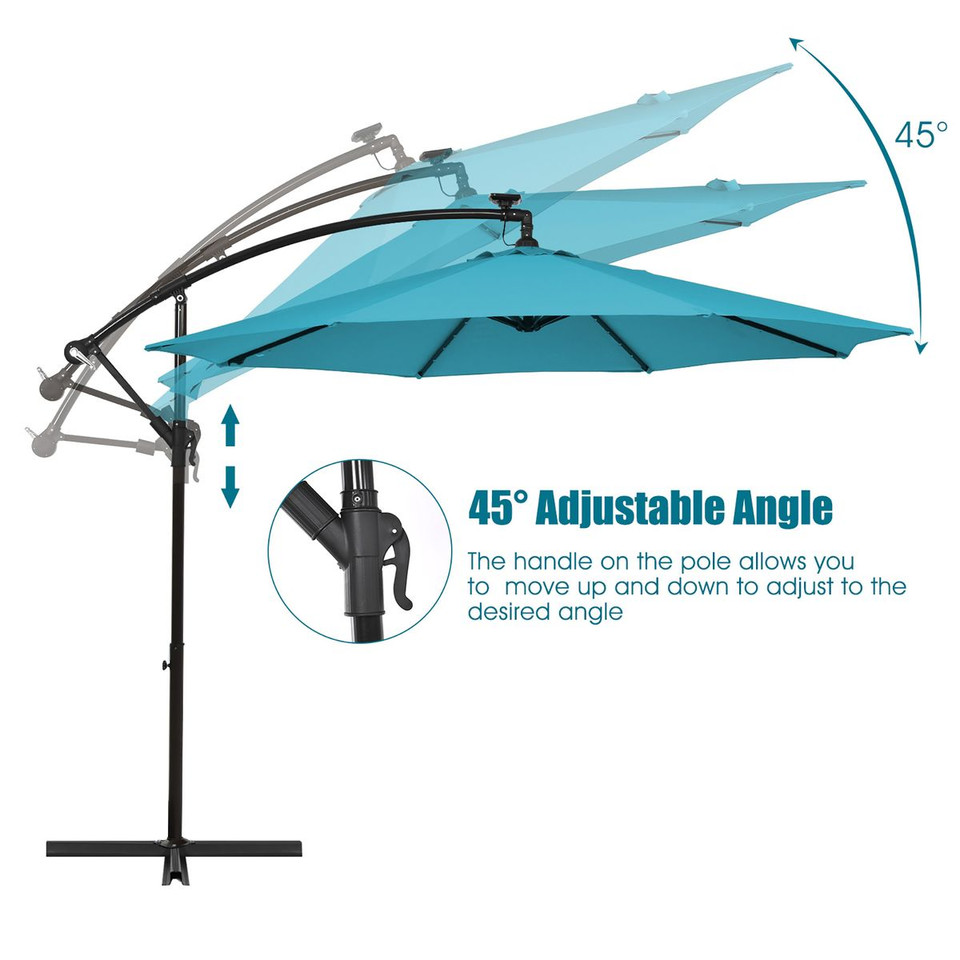 Patio Offset Umbrella with Solar LEDs product image