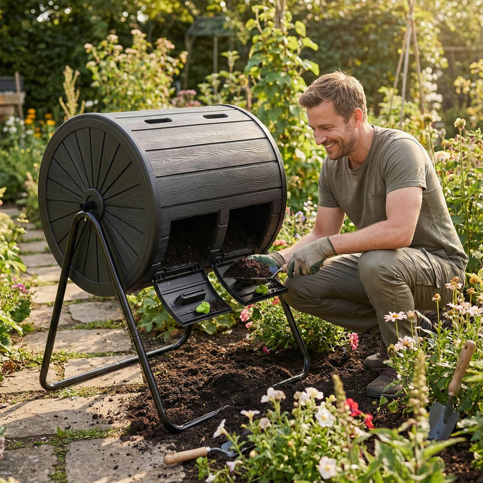 Dual Chamber Compost Tumbler  product image