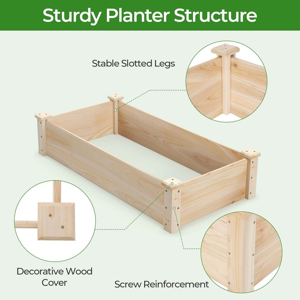 Wood Raised Garden Bed product image