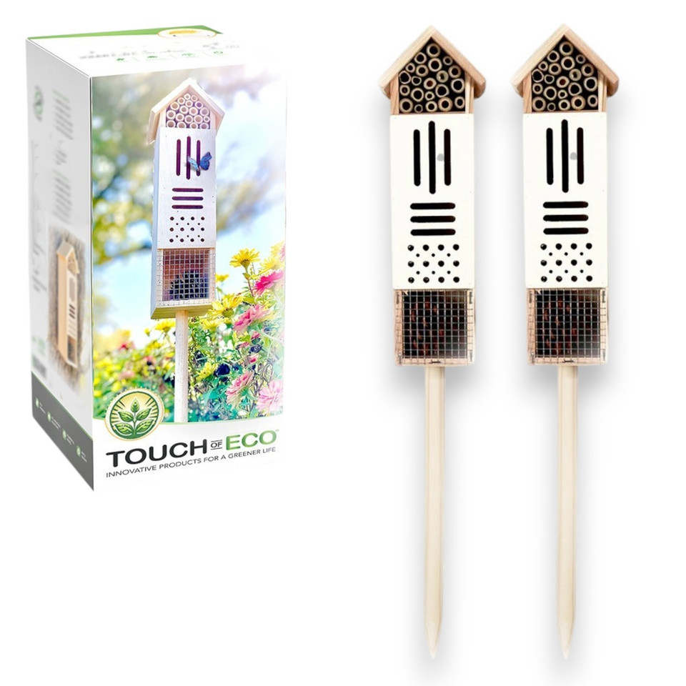 Bee & Butterfly Wooden Insect Home or Palace (1 or 2-Pack) product image
