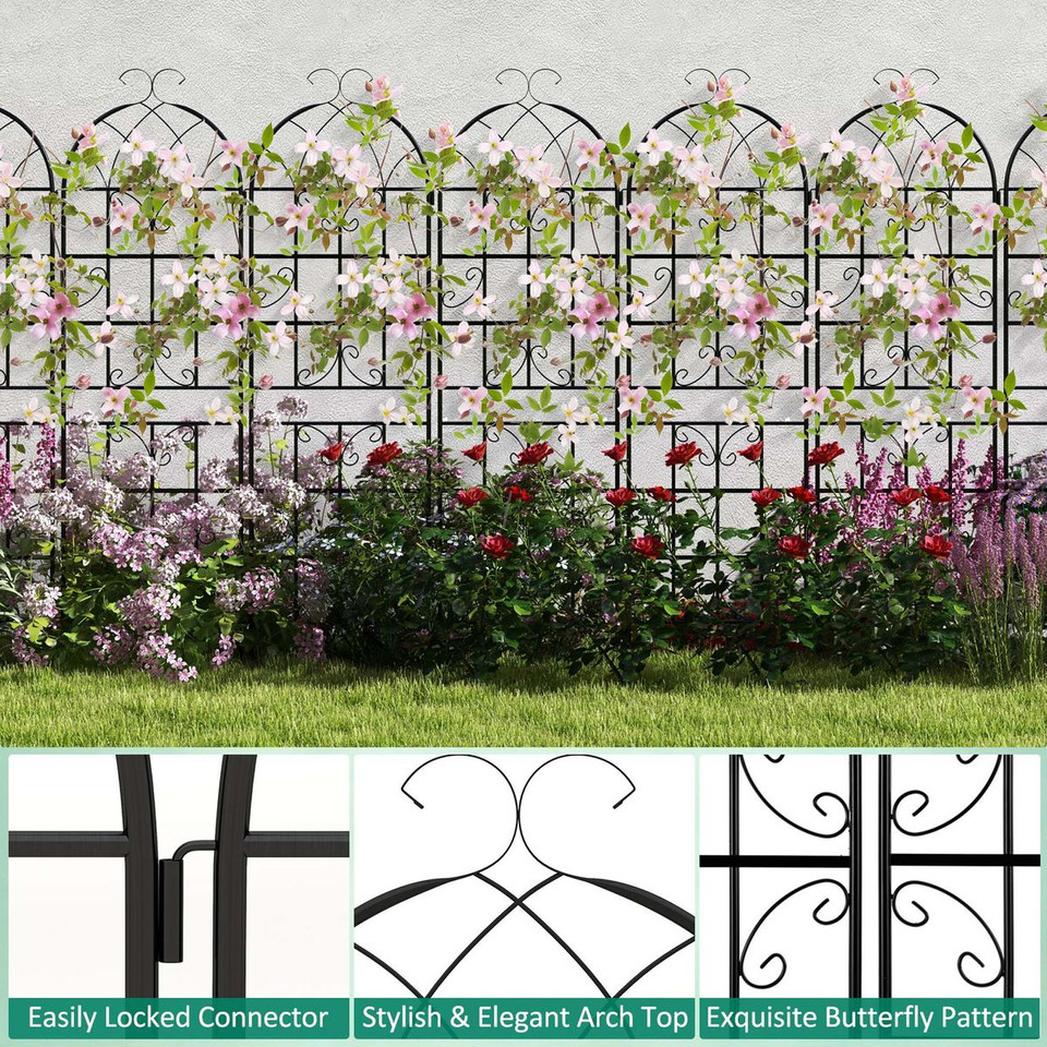 Metal Garden Trellis for Climbing Plants product image
