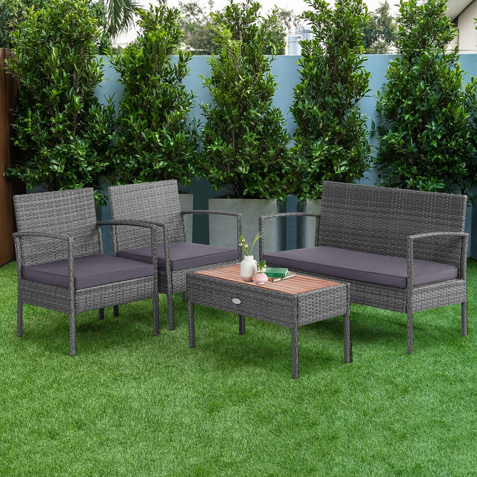 Cushioned Patio Rattan Furniture (8 Piece Set) product image