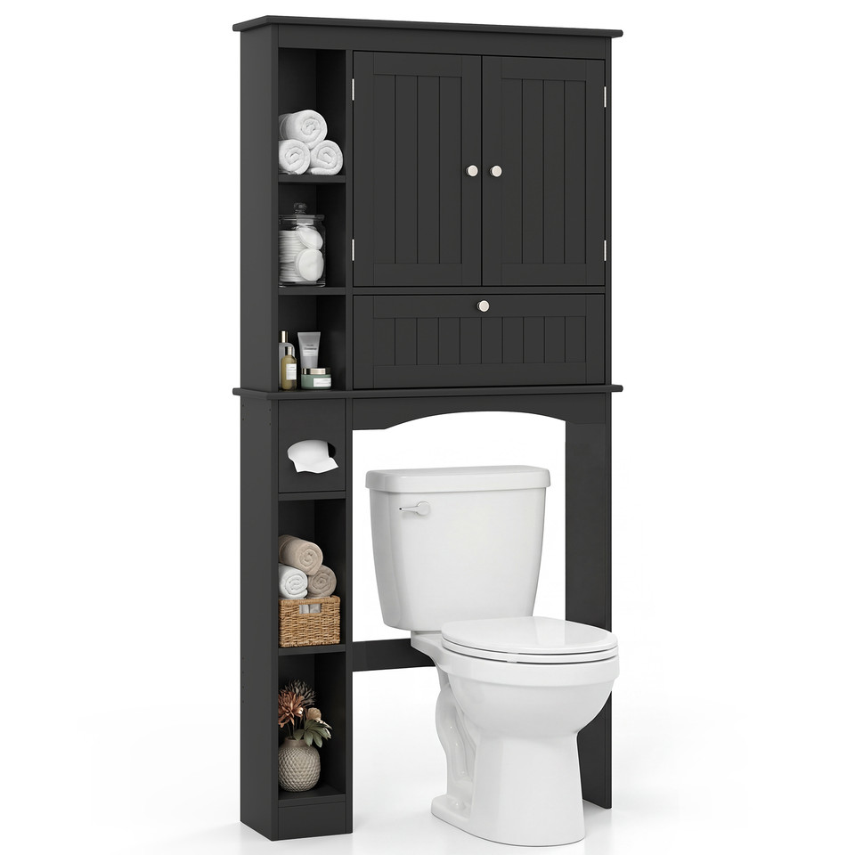 Over the Toilet Storage Cabinet with Toilet Paper Holder product image