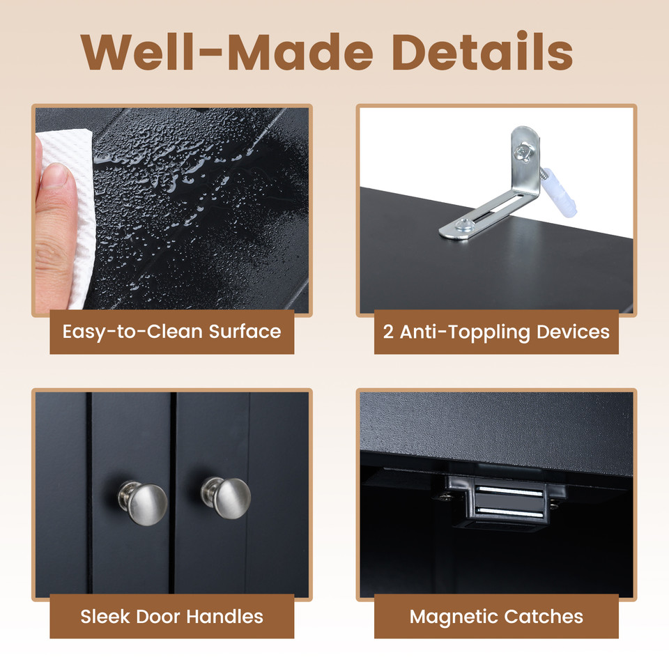 Over the Toilet Storage Cabinet with Toilet Paper Holder product image