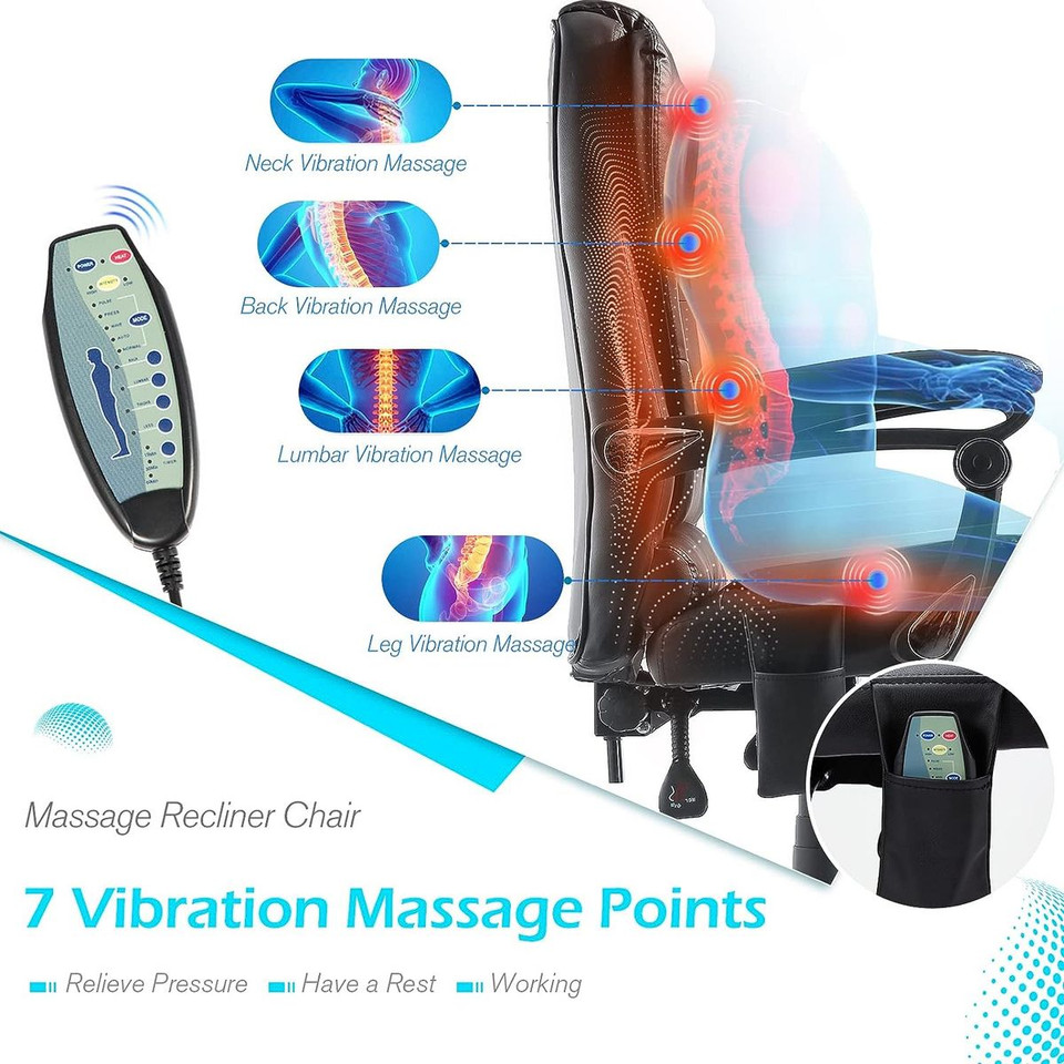 Ergonomic Reclining Office Chair with Optional Footrest product image