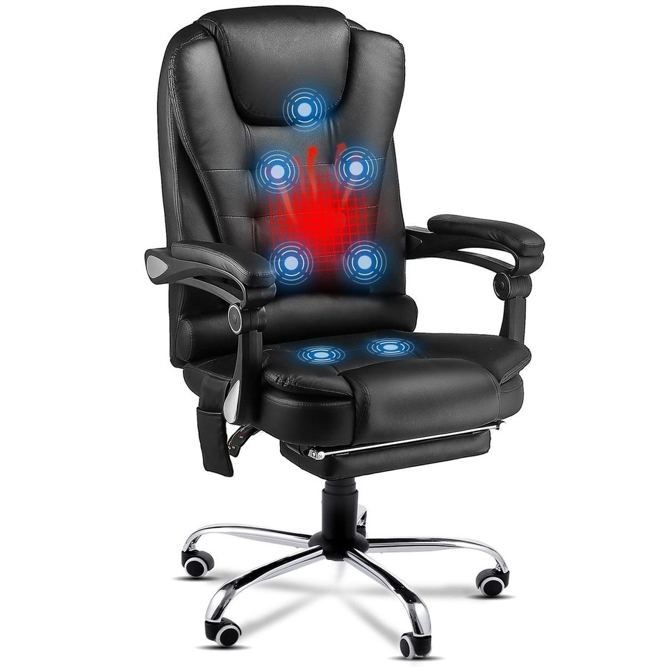 Ergonomic Reclining Office Chair with Optional Footrest product image