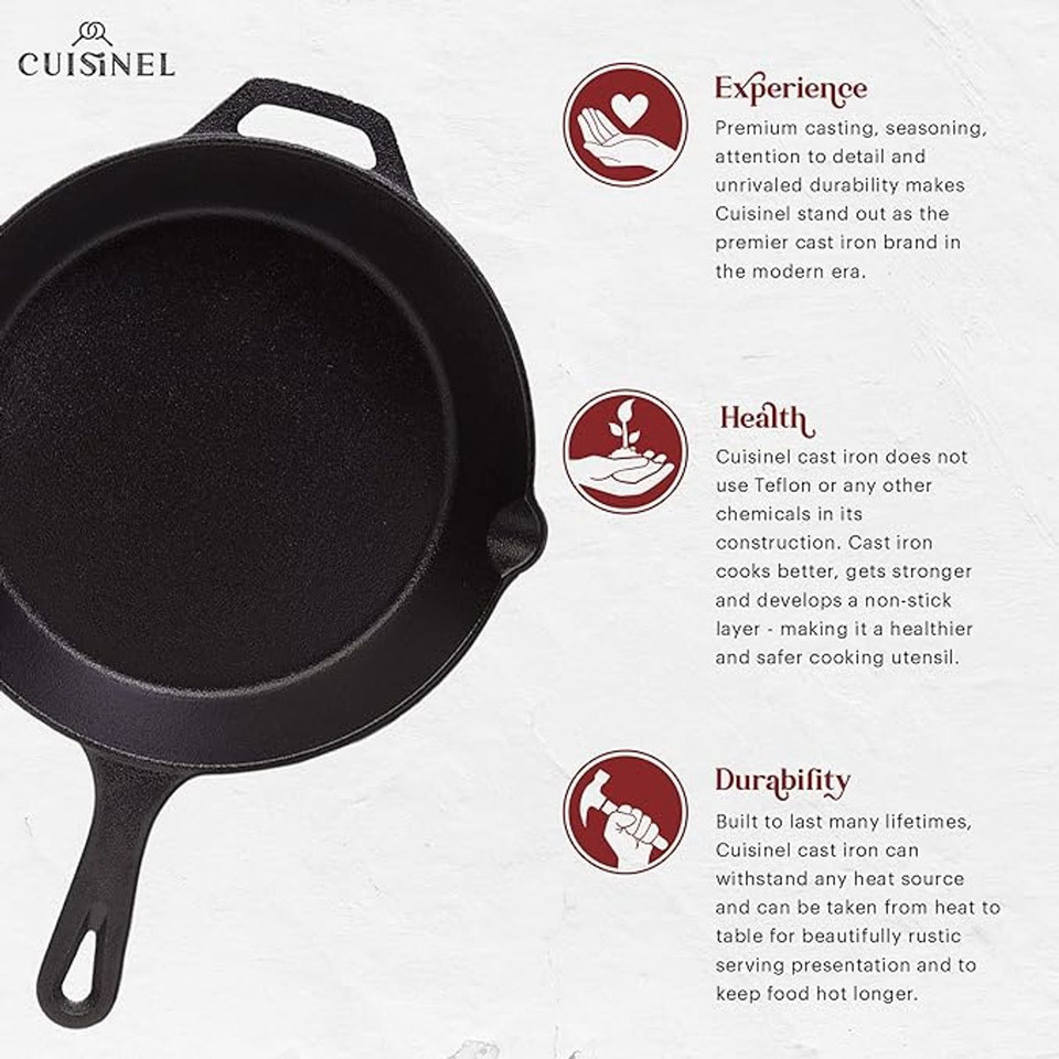 Cuisinel 4-Piece Cast Iron Skillets Set  product image
