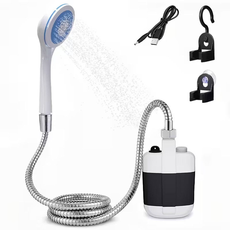 Portable USB Rechargeable Outdoor Shower Pump Kit product image