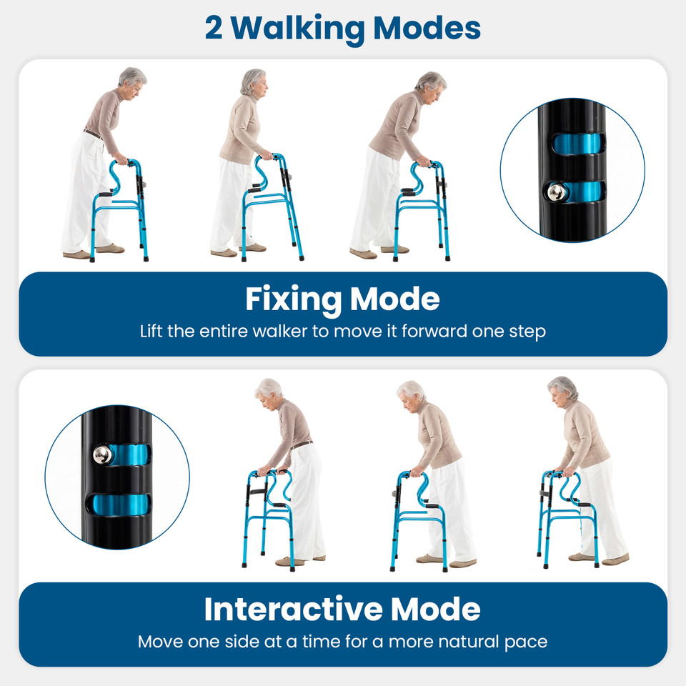 One-button Folding Adjustable Height Walker product image