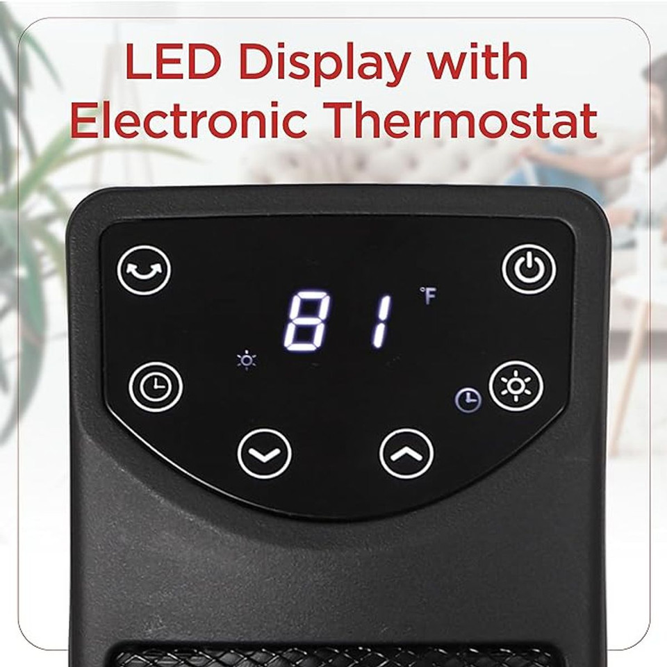 Black+Decker 1500W Oscillating Space Heater with Remote Control product image