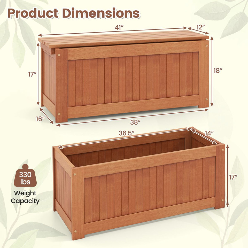 Wood Planter Box Set with Bench product image