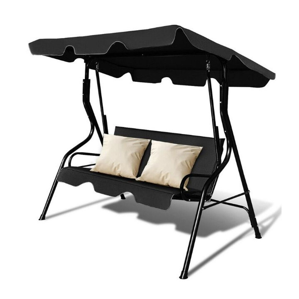 3-Seat Patio Canopy Glider Swing product image