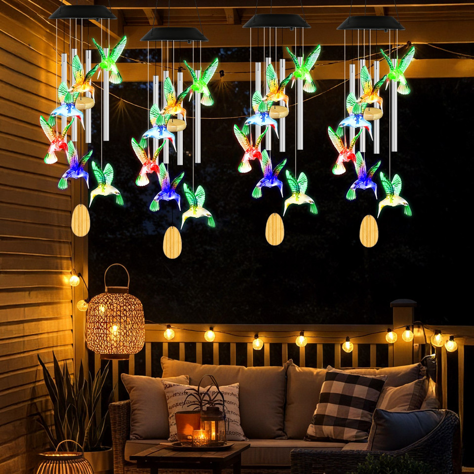 Solar Hummingbird Wind Chime product image