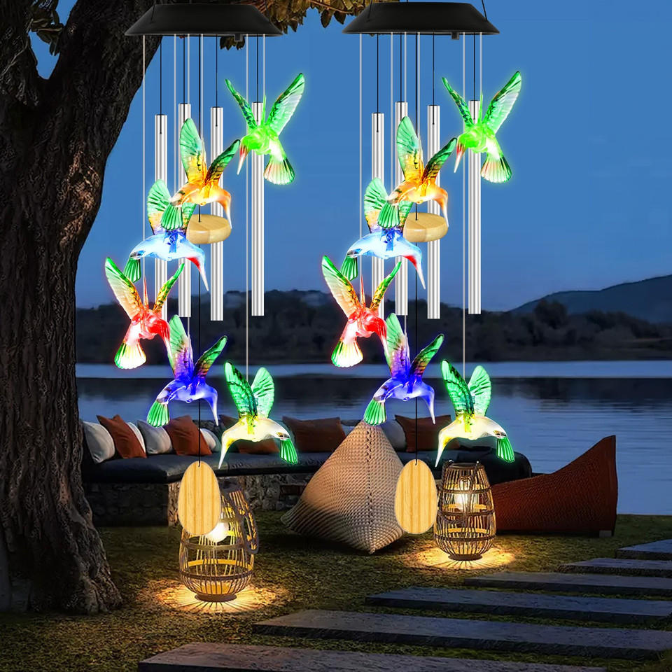 Solar Hummingbird Wind Chime product image
